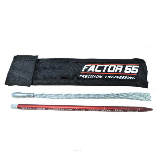 Narzędzie do zaplatania lin czerwone Factor 55