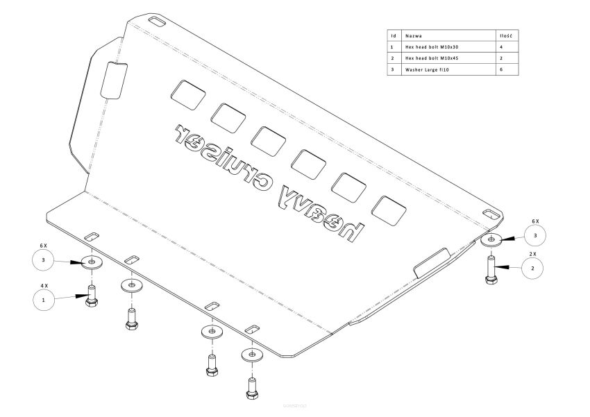 Osłona chłodnic i silnika OFFROAD Ford F150 F-150 2009-2014 aluminiowa