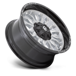 Felga aluminiowa D798 ARC Silver Brushed Face W/ Milled Black Lip FUEL - 3