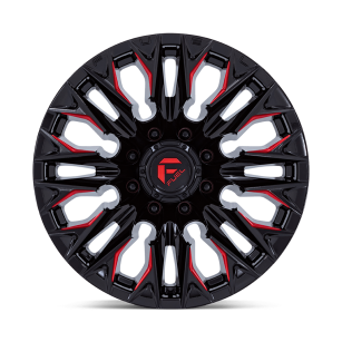 Felga aluminiowa D823 FLAME Gloss Black Milled W/ Candy Red FUEL