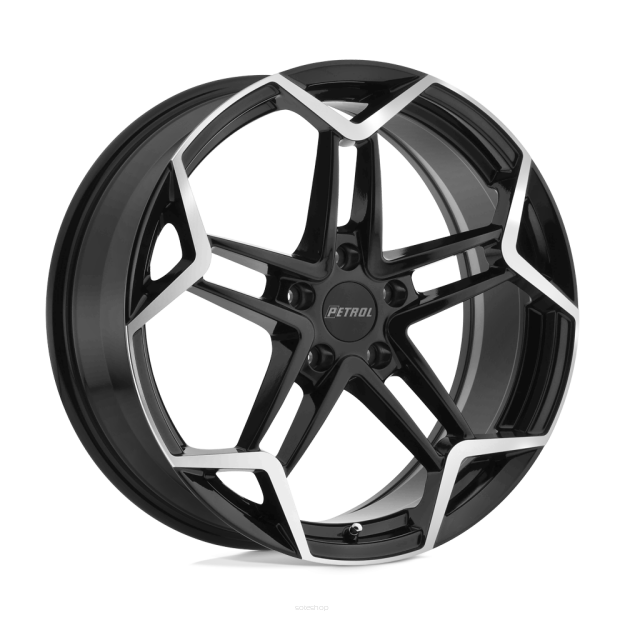 Felga aluminiowa P1A Gloss Black W/ Machined Cut Face PETROL