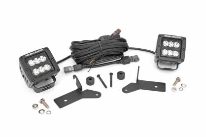 Reflektory para Cree LED 2" kwadratowe Black Series Rough Country - Jeep Gladiator JT