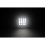 Lampa robocza 16x LED kwadrat z włącznikiem - 2