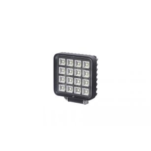Lampa robocza 16x LED kwadrat z włącznikiem
