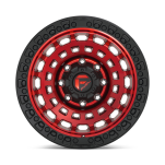 Felga aluminiowa D632 ZEPHYR Candy Red Black Bead Ring FUEL - 3