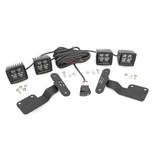 Lampy Cree LED 2" Cool White DRL z mocowaniem Rough Country Black Series