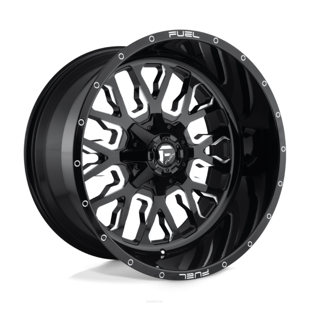 Felga aluminiowa D611 STROKE Gloss Black Milled FUEL