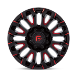 Felga aluminiowa D829 QUAKE Gloss Black Milled Red Tint FUEL - 2