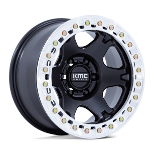 Felga aluminiowa KM238 VI BEADLOCK Satin Black W/ Machined Ring KMC