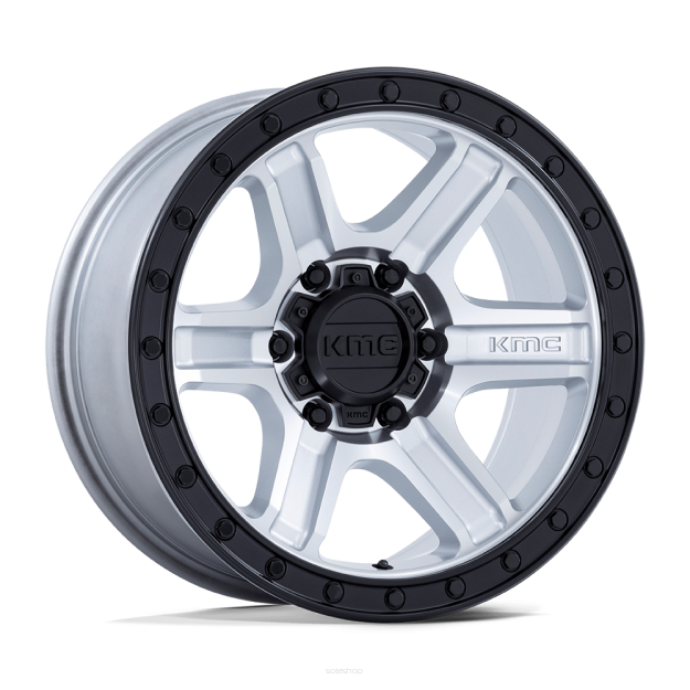 Felga aluminiowa KM551 OUTRUN Machined W/ Gloss Black Lip KMC