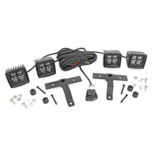 Lampy LED 2" kwadratowe white DRL Rough Country Black Series