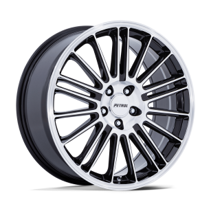 Felga aluminiowa PE001 P1D Gloss Black W/ Machined Face PETROL