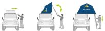 Namiot dachowy Autohome Air camping small - 10