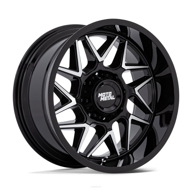 Felga aluminiowa MO812 TURBINE Gloss Black W/ Machined Face MOTO METAL