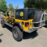 Zderzak aluminiowy tył z mocowaniem na koło zapasowe GenRight - 2