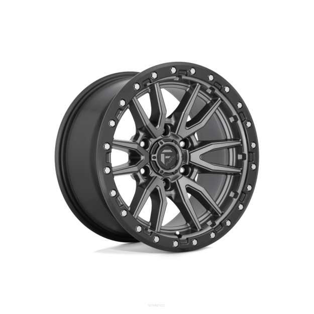 Felga aluminiowa D680 Rebel Matte GUN Metal Black Bead Ring Fuel