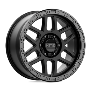 Felga aluminiowa KM544 MESA Satin Black W/ Gloss Black Lip KMC