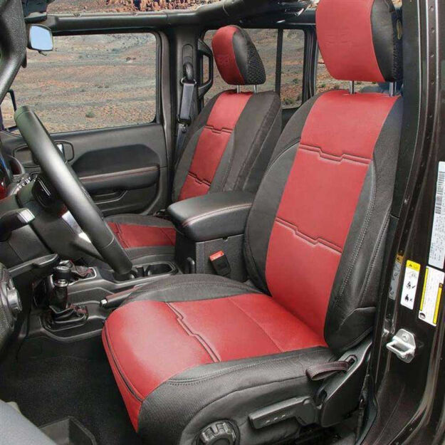 Komplet pokrowców na fotele neoprene black/red Smittybilt GEN2