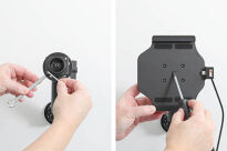 Brodit uchwyt samochodowy do Apple iPad Mini 6 aktywny z wbudowanym kablem USB oraz ładowarką samochodową - 4