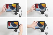 Brodit uchwyt samochodowy do Apple iPad Mini 6 aktywny z wbudowanym kablem USB oraz ładowarką samochodową - 5