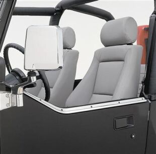 Polerowane listwy drzwi Smittybilt - Jeep Wrangler YJ