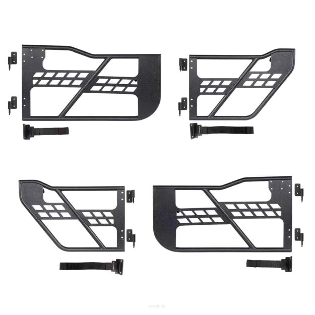 Komplet przednich i tylnych drzwi rurowych OFD - Jeep Wrangler JL 4 Drzwi