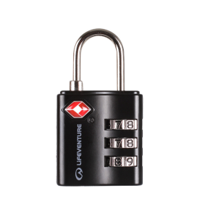 Kłódka szyfrowana do bagażu TSA Combi Lock Czarna Lifeventure