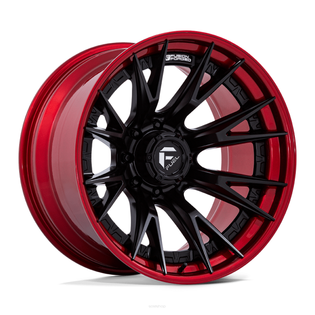 Felga aluminiowa FC402 CATALYST Matte Black W/ Candy Red Lip FUEL