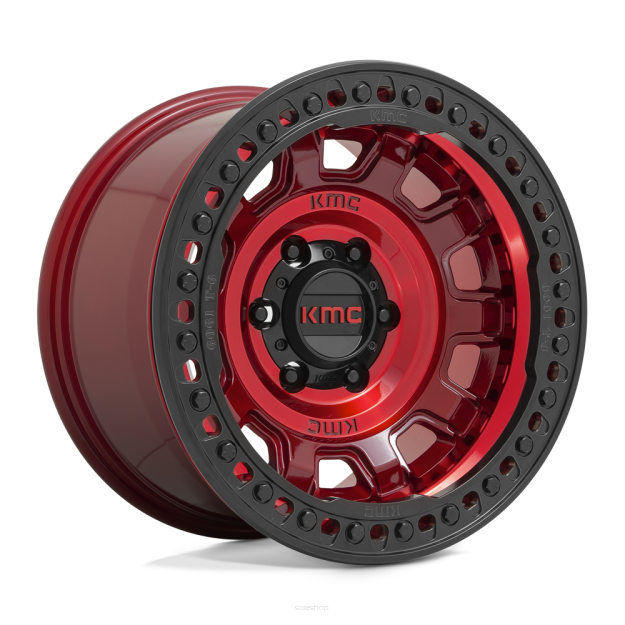 Felga aluminiowa KM236 TANK BEADLOCK Candy Red KMC