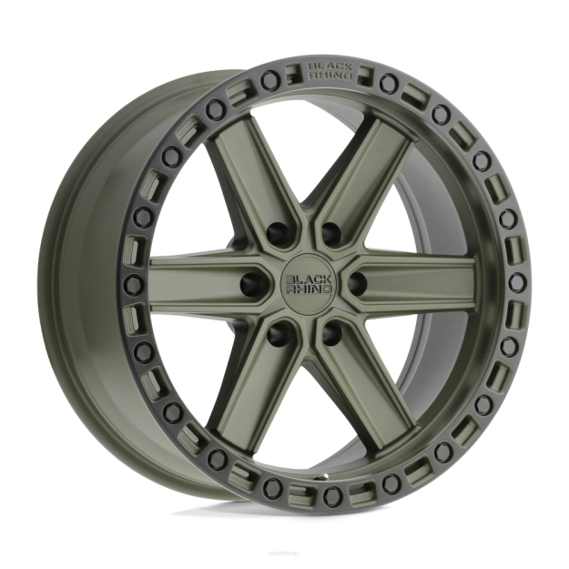 Felga aluminiowa HENDERSON Olive Drab Green W/ Black Ring BLACK RHINO