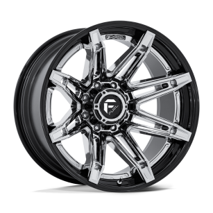 Felga aluminiowa FC401 BRAWL Chrome W/ Gloss Black Lip FUEL