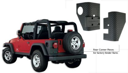 Osłony narożników tylnych BUSHWACKER - Jeep Wrangler TJ