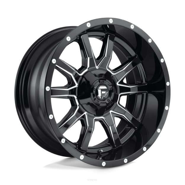 Felga aluminiowa D627 VANDAL Gloss Black Milled FUEL