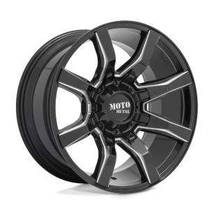 Felga aluminiowa MO804 SPIDER Gloss Black Milled MOTO METAL