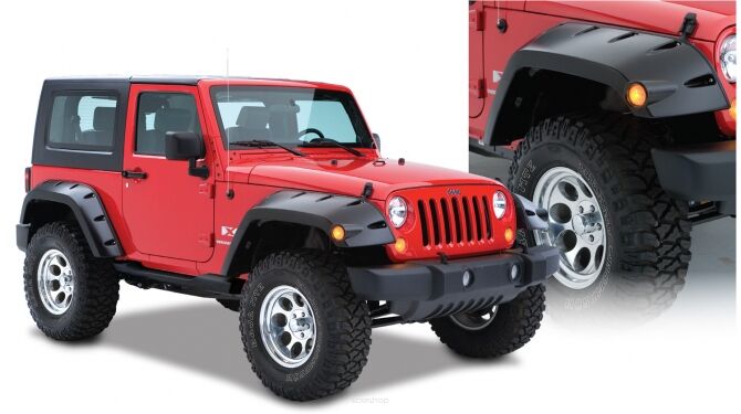 Poszerzenia nadkoli przednie Bushwacker Pocket Style - Jeep Wrangler JK 2 drzwi
