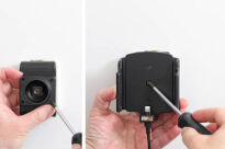 Uchwyt aktywny do stałej instalacji do Apple iPhone 12 Pro w futerale lub bez o wymiarach: 70-83 mm (szer.), 6-10 mm (grubość). - 5