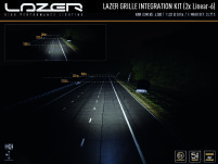 Zestaw dwóch lamp LAZER Linear 6 z systemem montażu w fabrycznym grillu - Toyota Hilux (2021 -) - 6