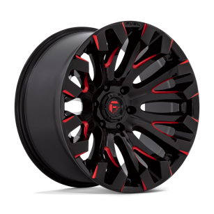 Felga aluminiowa D829 QUAKE Gloss Black Milled Red Tint FUEL