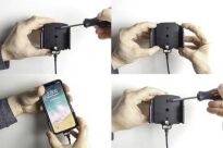 Uchwyt aktywny z kablem USB do Apple iPhone 13 Mini w futerale lub bez o wymiarach: 62-77 mm (szer.), 6-10 mm (grubość). - 4