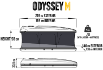 Namiot dachowy James Baroud Odyssey Szary - 4