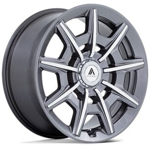 Felga aluminiowa AB041 ESQUIRE Gloss Anthracite Bright Mach ASANTI