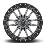 Felga aluminiowa D680 Rebel 6 Matte Gun Metal/Black Ring Fuel - 3