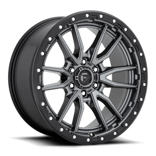 Felga aluminiowa D680 Rebel 6 Matte Gun Metal/Black Ring Fuel