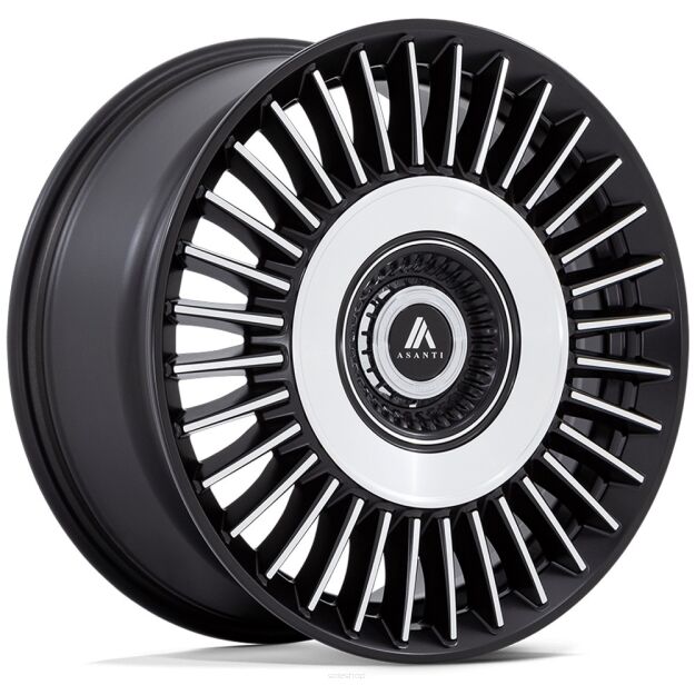 Felga aluminiowa AB040 TIARA Satin Black Bright Mach Face ASANTI