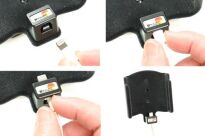 Uchwyt do Apple iPhone Xr z możliwością wpięcia kabla lightning USB - 6