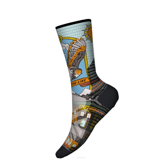 Skarpety turystyczne Hike Light Cushion Print Crew 38-41 Smartwool