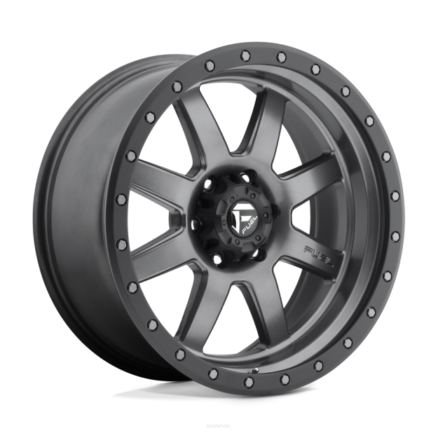 Felga aluminiowa D552 TROPHY Matte Gun Metal Black Bead Ring FUEL