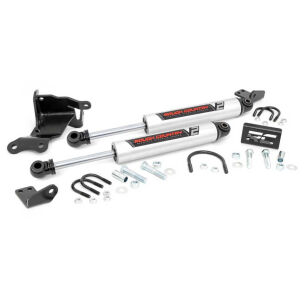 Podwójny amortyzator skrętu Rough Country V2 Lift 2,5-6"