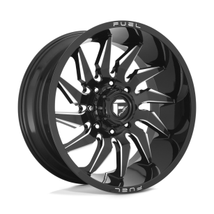 Felga aluminiowa D744 SABER Gloss Black Milled FUEL