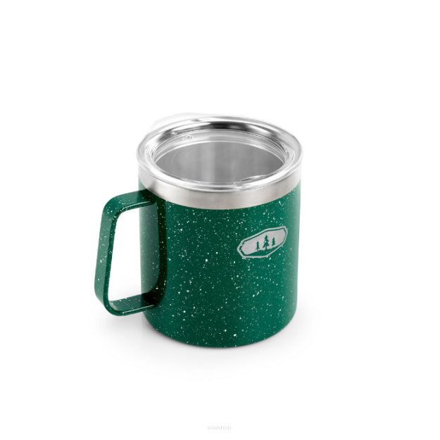 Kubek turystyczny z wieczkiem Glacier Stainless Camp Cup 444ml zielony GSI